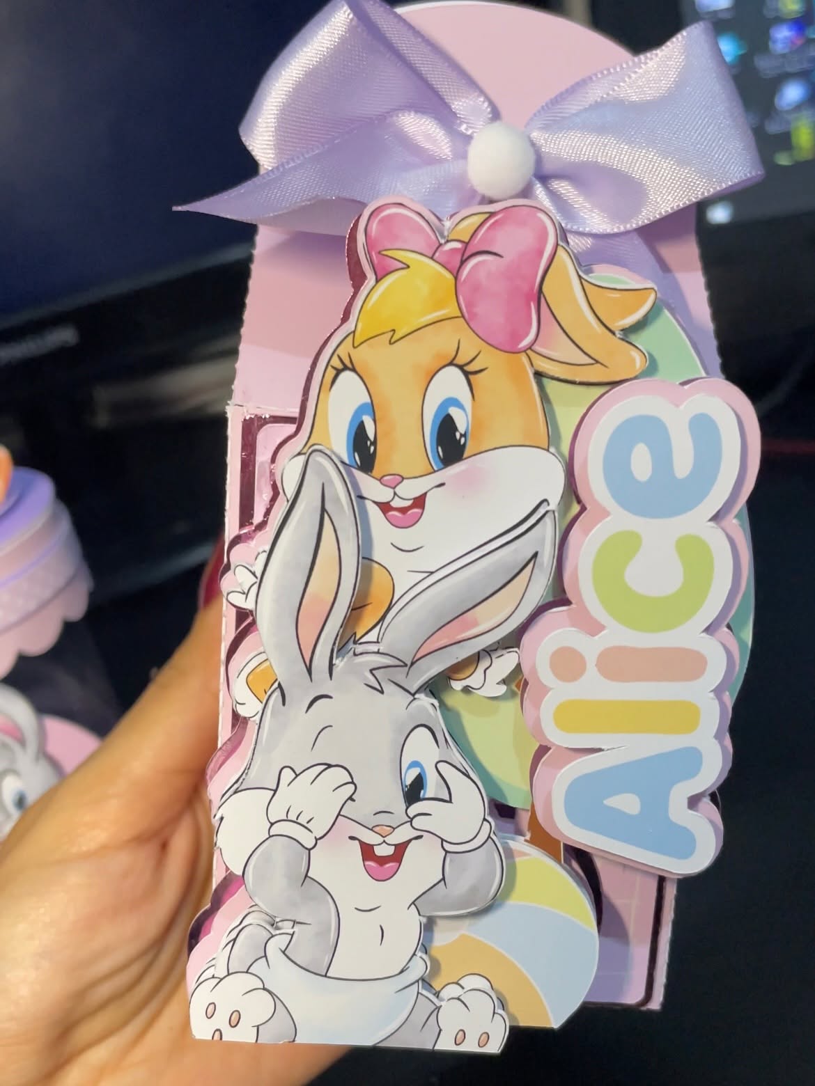 Kit 3 Caixas personalizadas Baby Looney Tunes - Festa Baby Looney Tunes